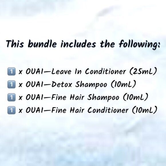 Sephora—OUAI 4pc Haircare Sample Set *New* - Picture 2 of 6